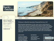 Tablet Screenshot of beach-financial.com